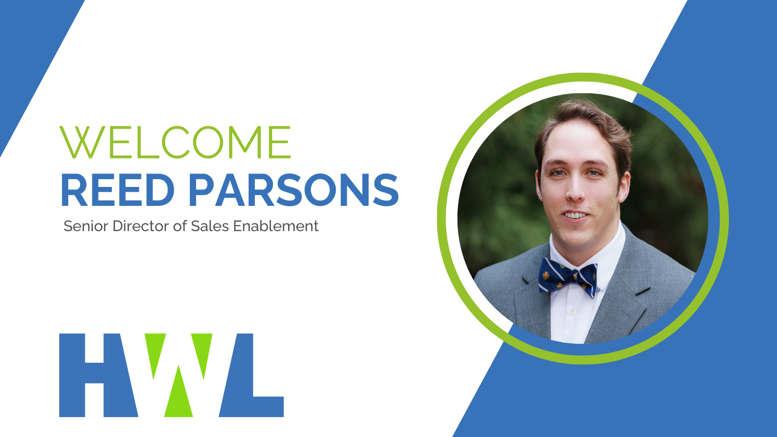 HWL Welcomes Reed Parsons, Senior Director of Sales Enablement